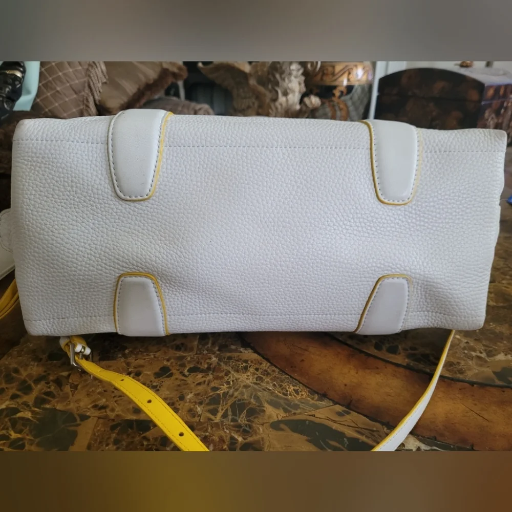 Coach White and Yellow Women's Bag - Picture 6 of 11